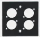 4 Port Keystone Faceplate