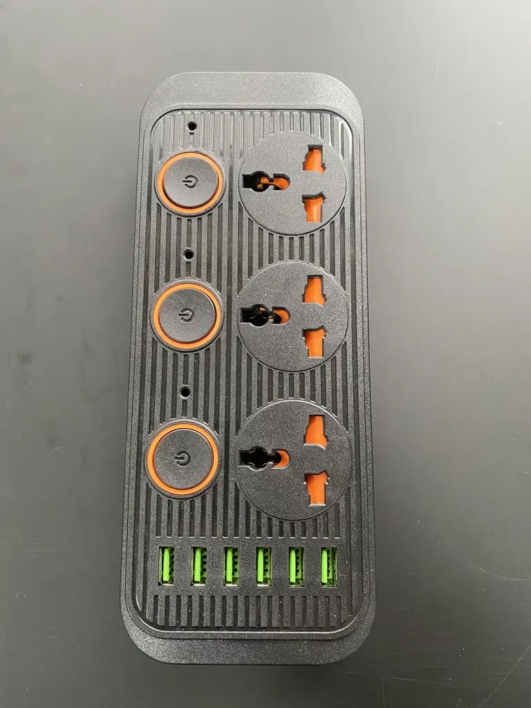 xLab 3 Universal Sockets + 6 USB - 1.5 Meters, Pure Copper Power Extension Board with 3 Individual Switches (XEC-A04USB)