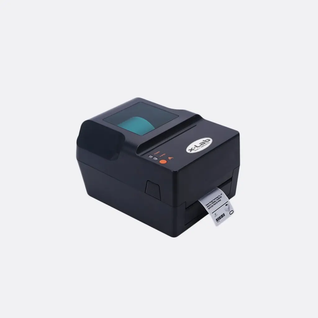 xLab Barcode Label Printer XBLP-400T, Thermal Printer, USB, Serial, Parallel Connectivity, High Speed