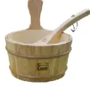 Sauna bucket with spoon