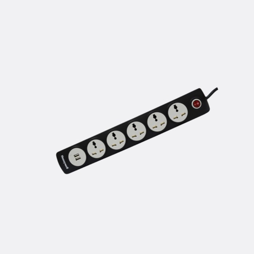 [SRG-2M-5 /HC000003] Honeywell SRG-2M-5 + 2USB Surge Protector Extension Cord