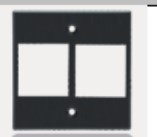 2 Port Keystone Faceplate